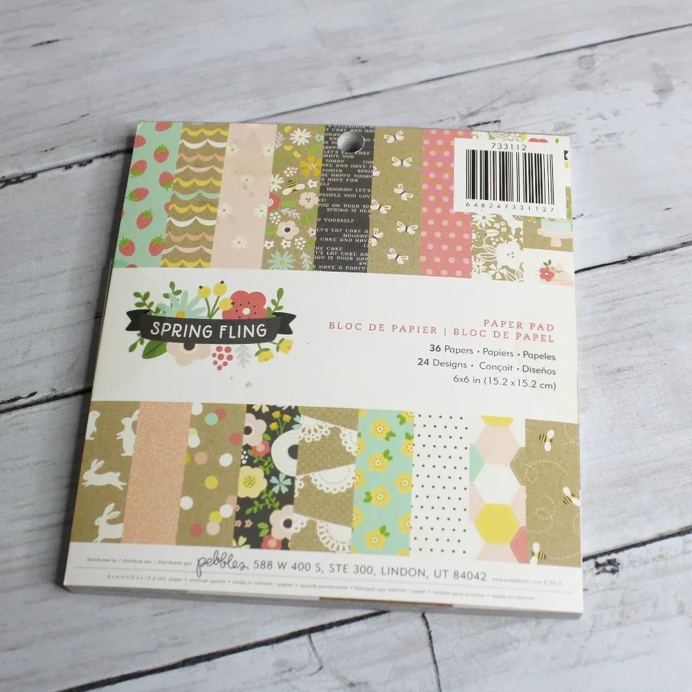 Pebbles Scrapbook Cardstock Paper Pad 6